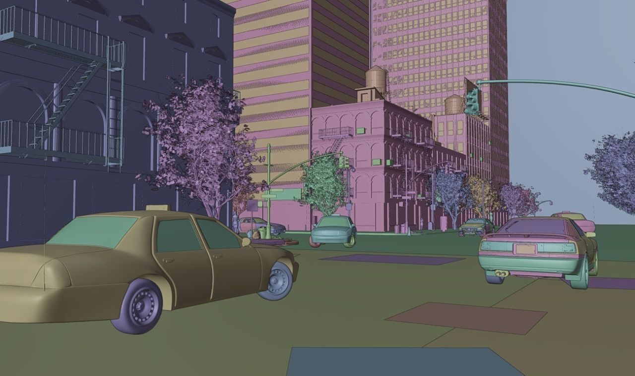 NY CITY  Low-poly 3D model_18