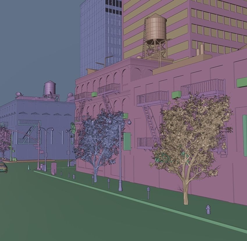 NY CITY  Low-poly 3D model_19