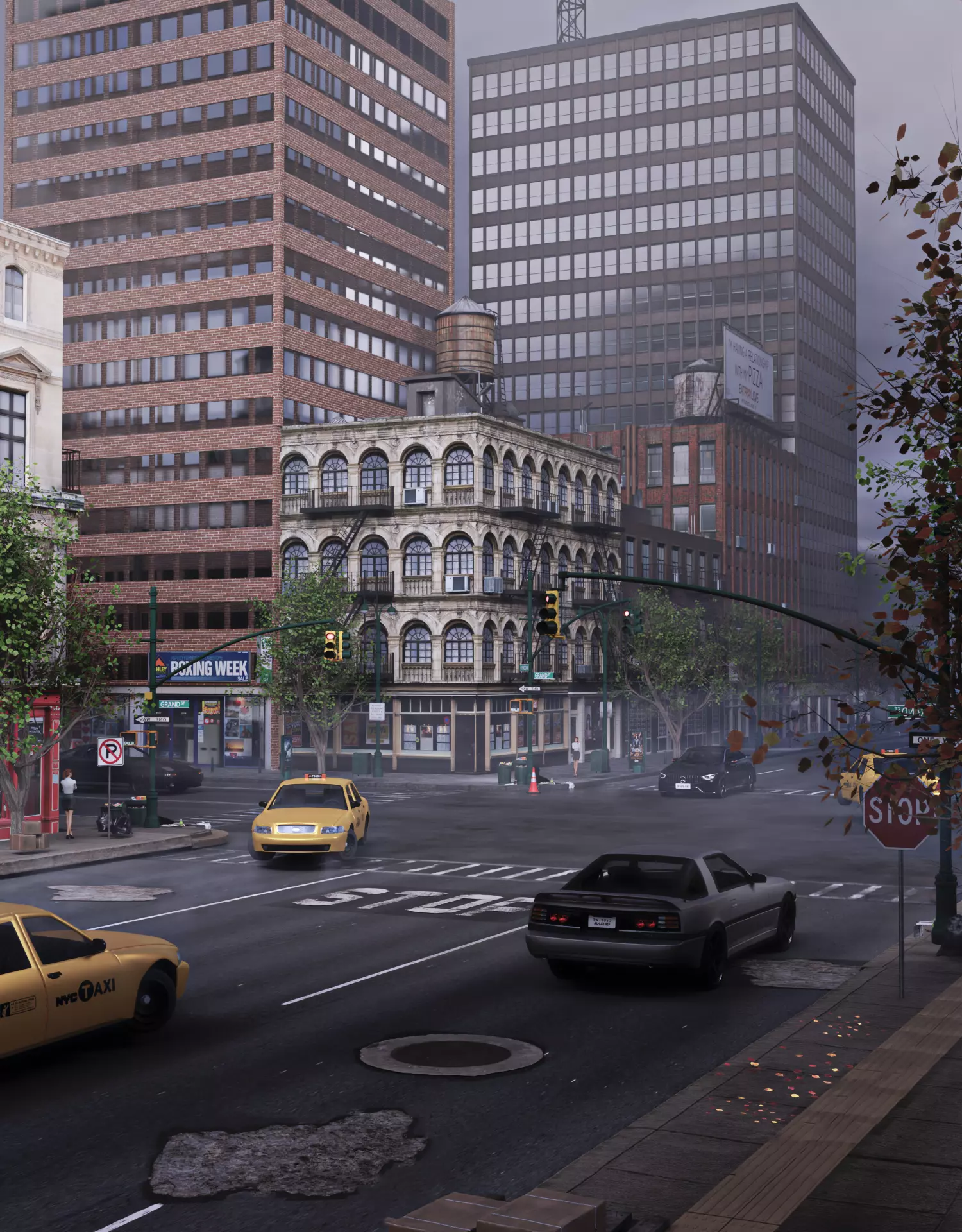 NY CITY  Low-poly 3D model_0