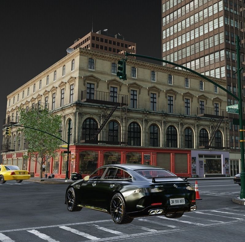 NY CITY  Low-poly 3D model_2