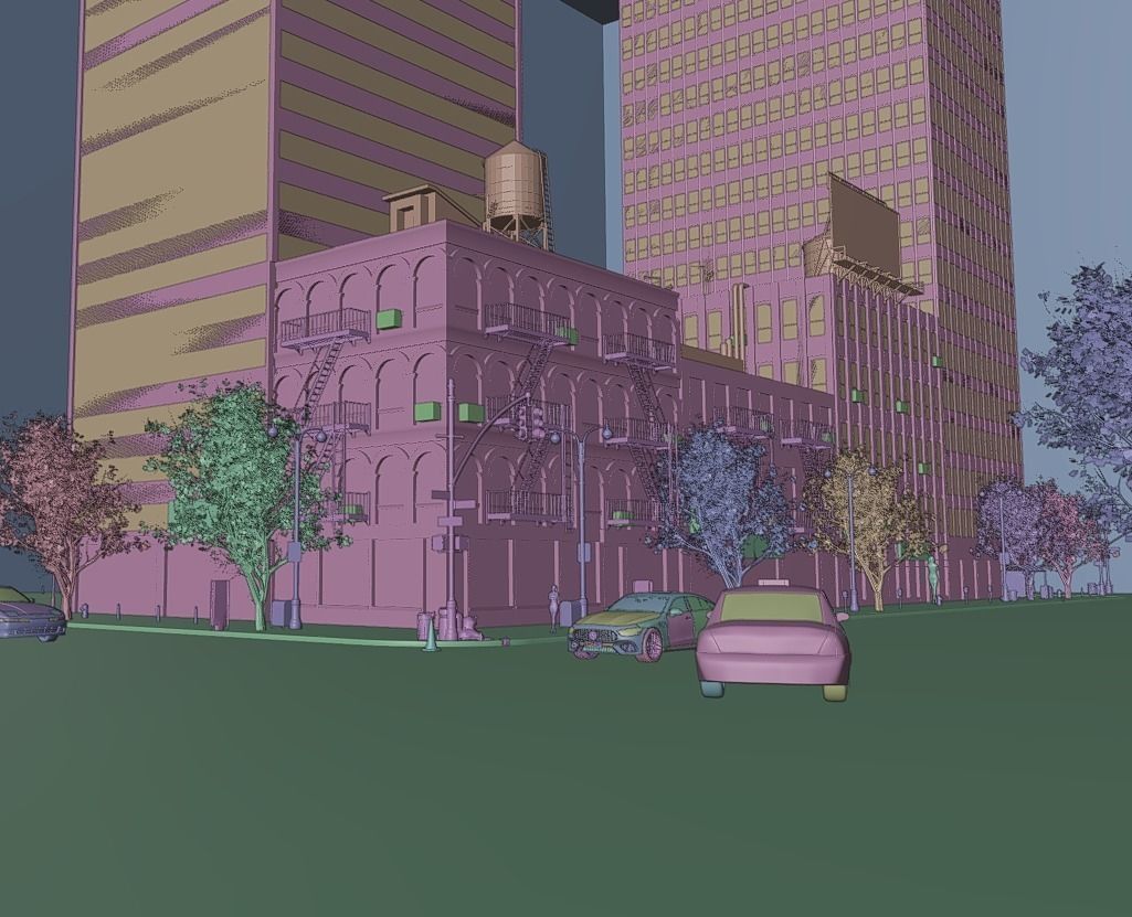 NY CITY  Low-poly 3D model_16