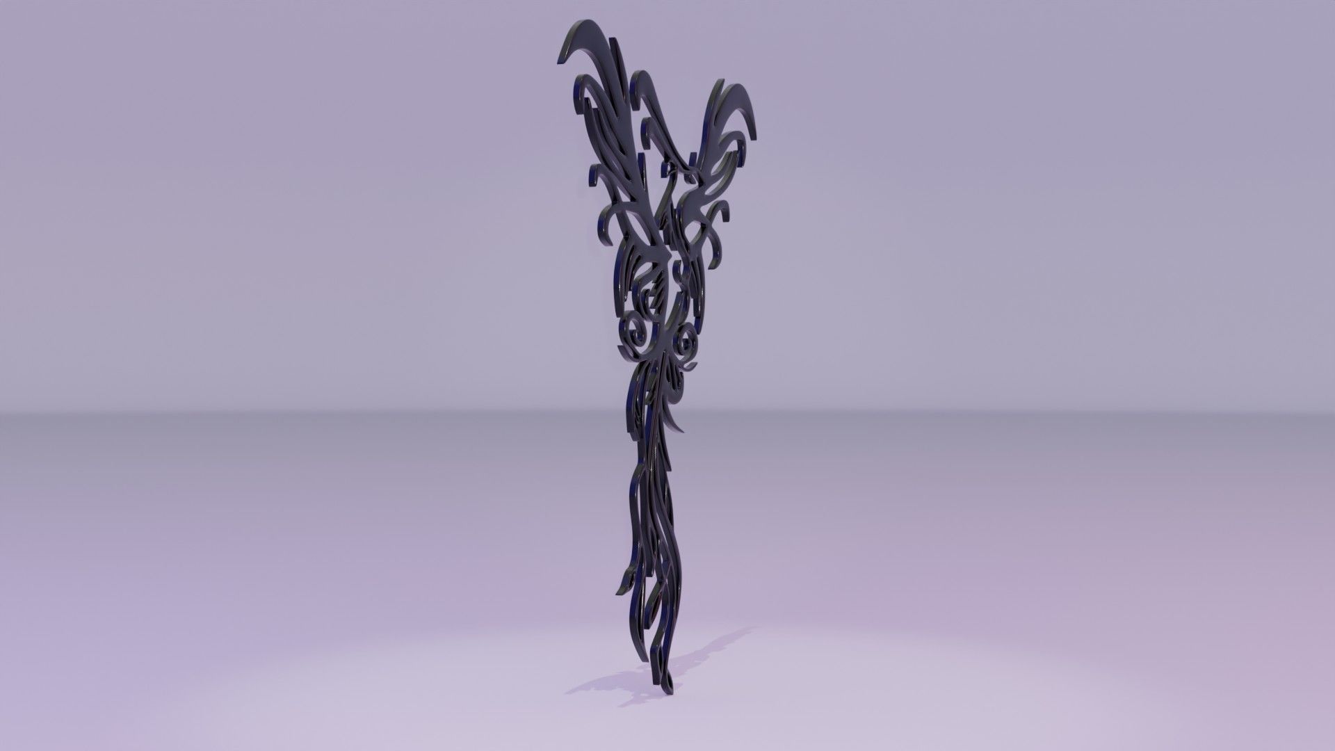 Phoenix - Immortal bird 03 Low-poly 3D model_21