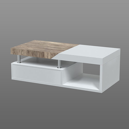 Modern coffee table Low-poly 3D model