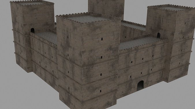 Castle metal frame 3D model