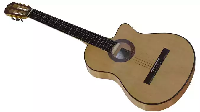 Classic Guitar  La Alpujarra model 86Kec 3D model