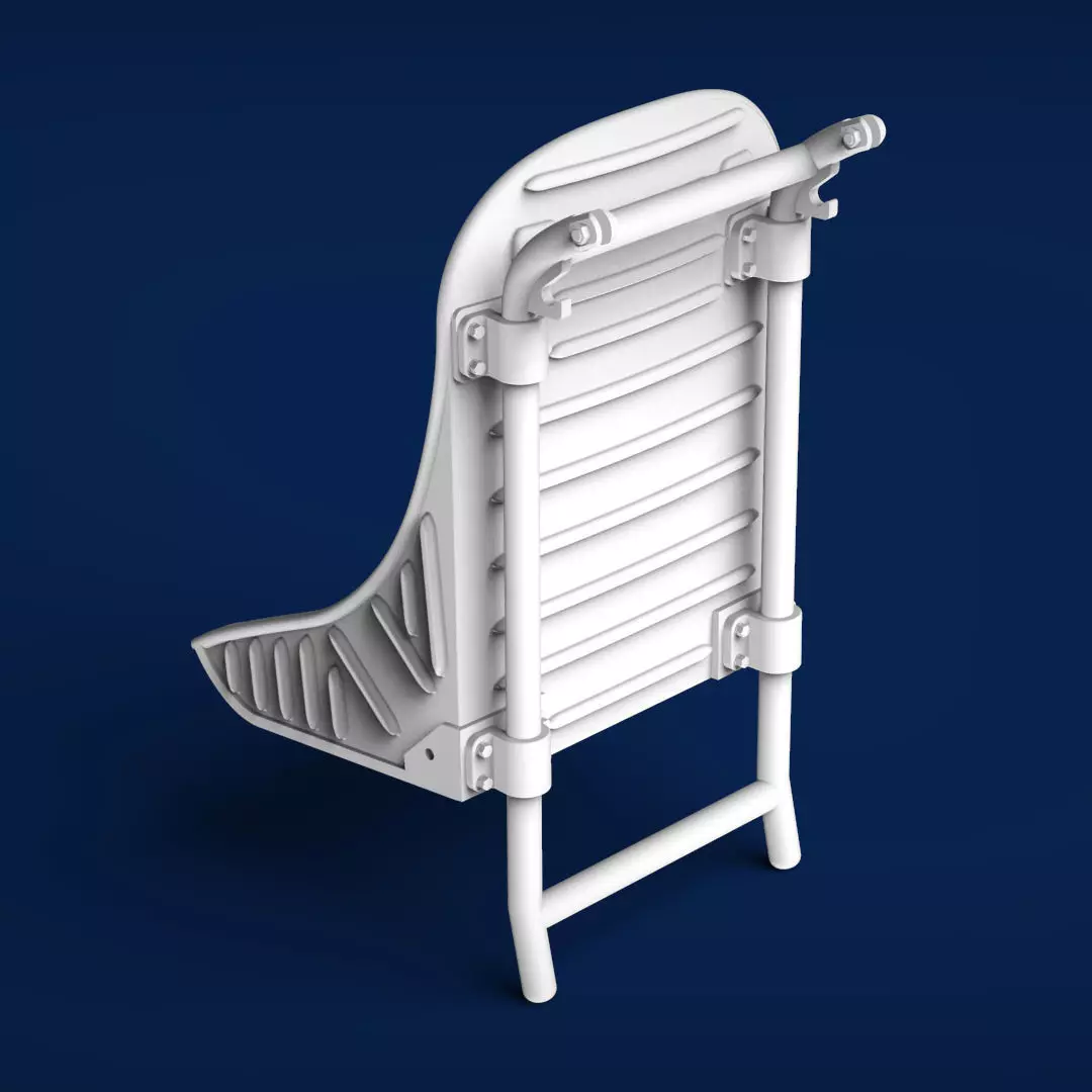 CURTISS P-40 WARHAWK KITTYHAWK PILOT SEAT Hasegawa 3D model_0