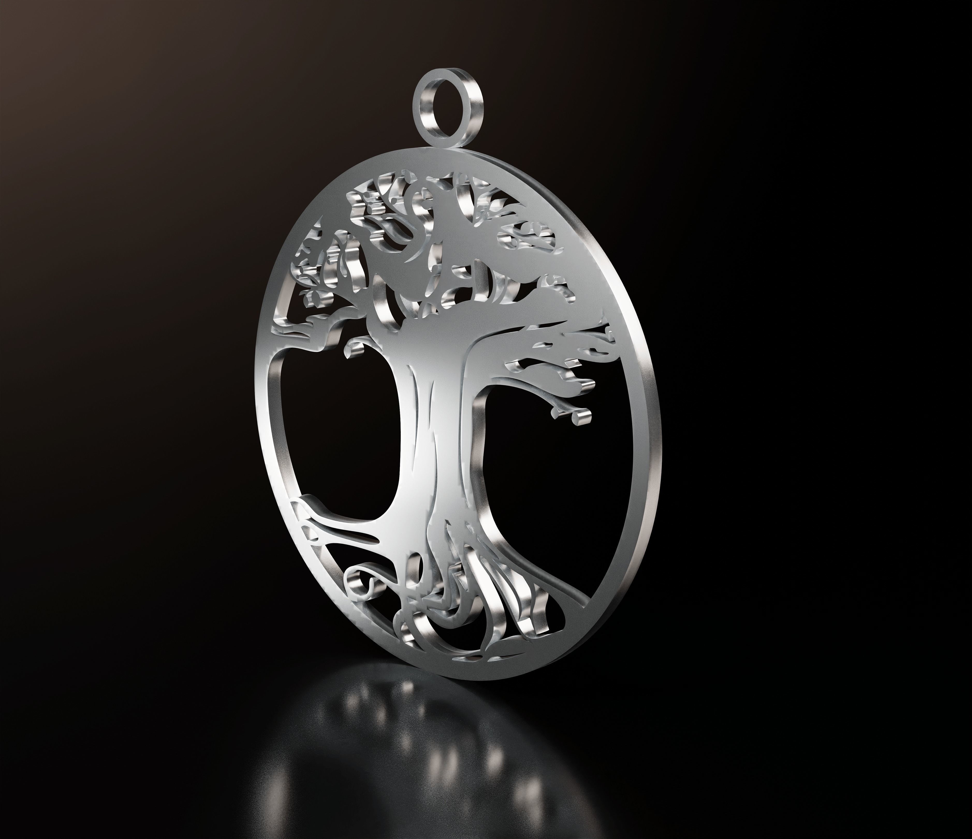 Yggdrasil Pendant  3D print model_1