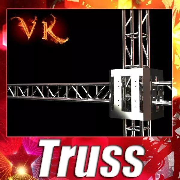 Metal Truss System High Detail 3D model