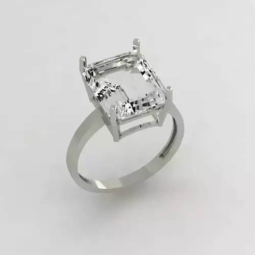 ring with a large rectangular stone