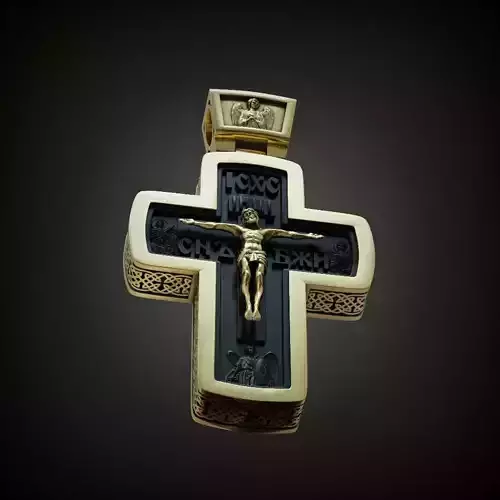 Eastern orthodox mens wooden cross jewelry pendant Jesus