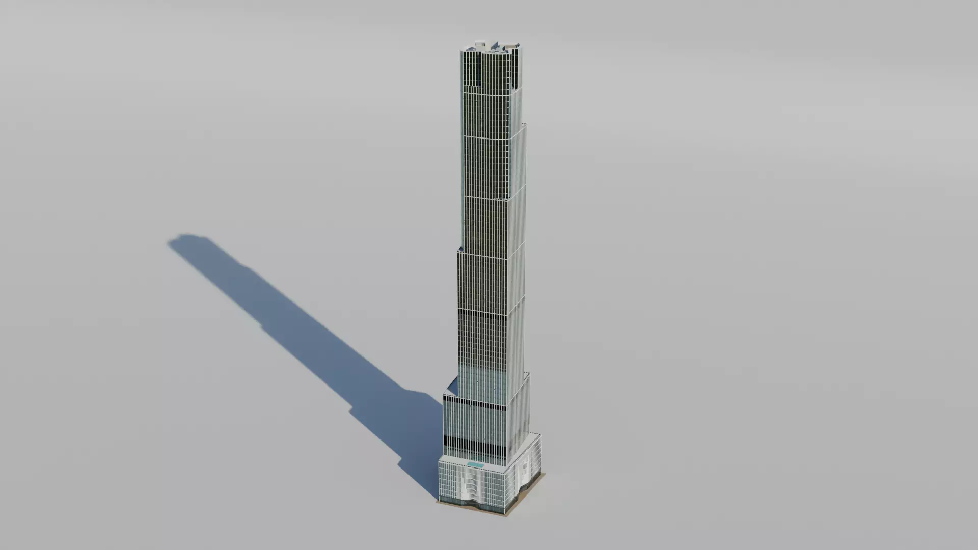NYC 35 Hudson Yards Low-poly 3D model_0