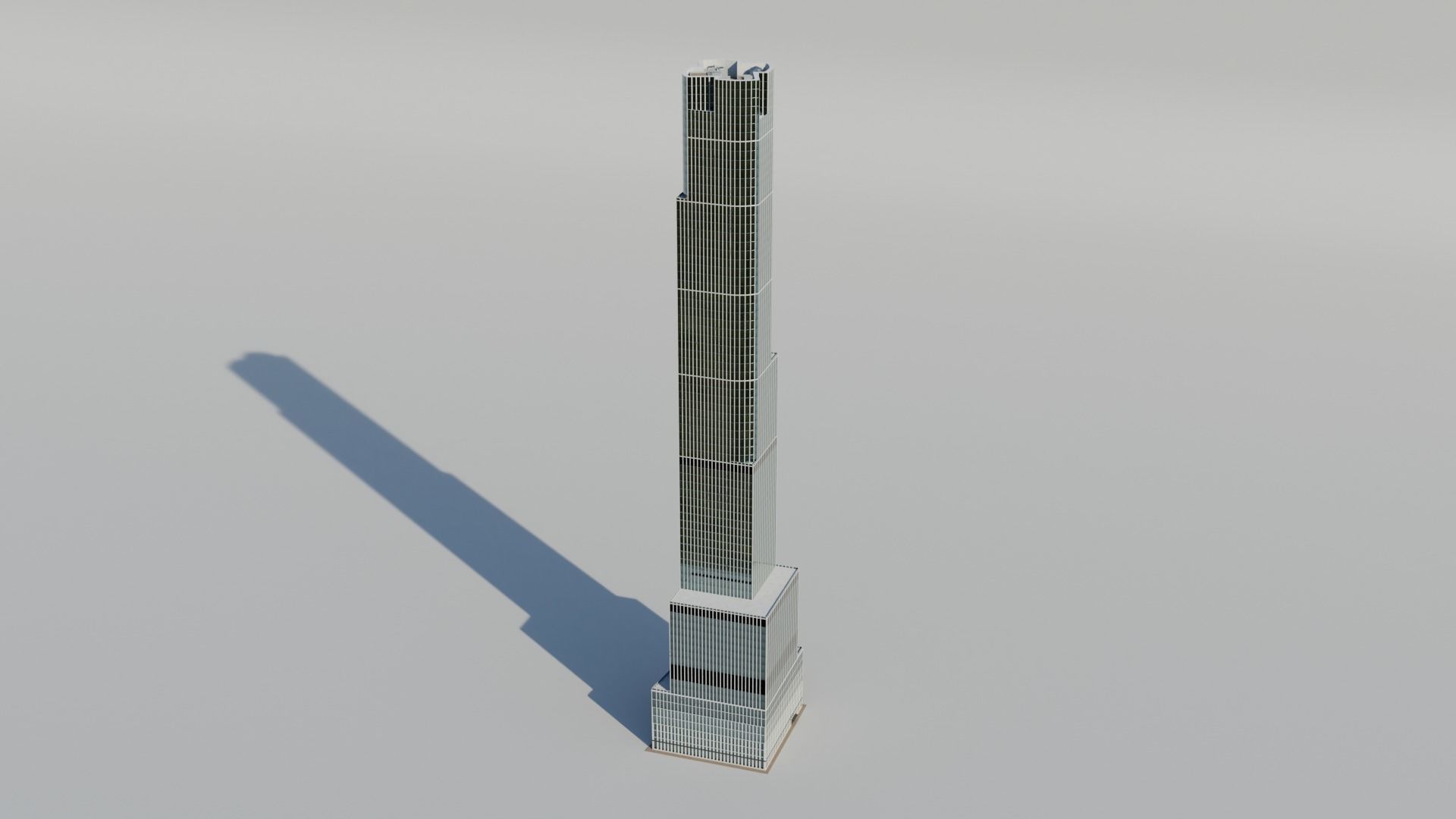 NYC 35 Hudson Yards Low-poly 3D model_3