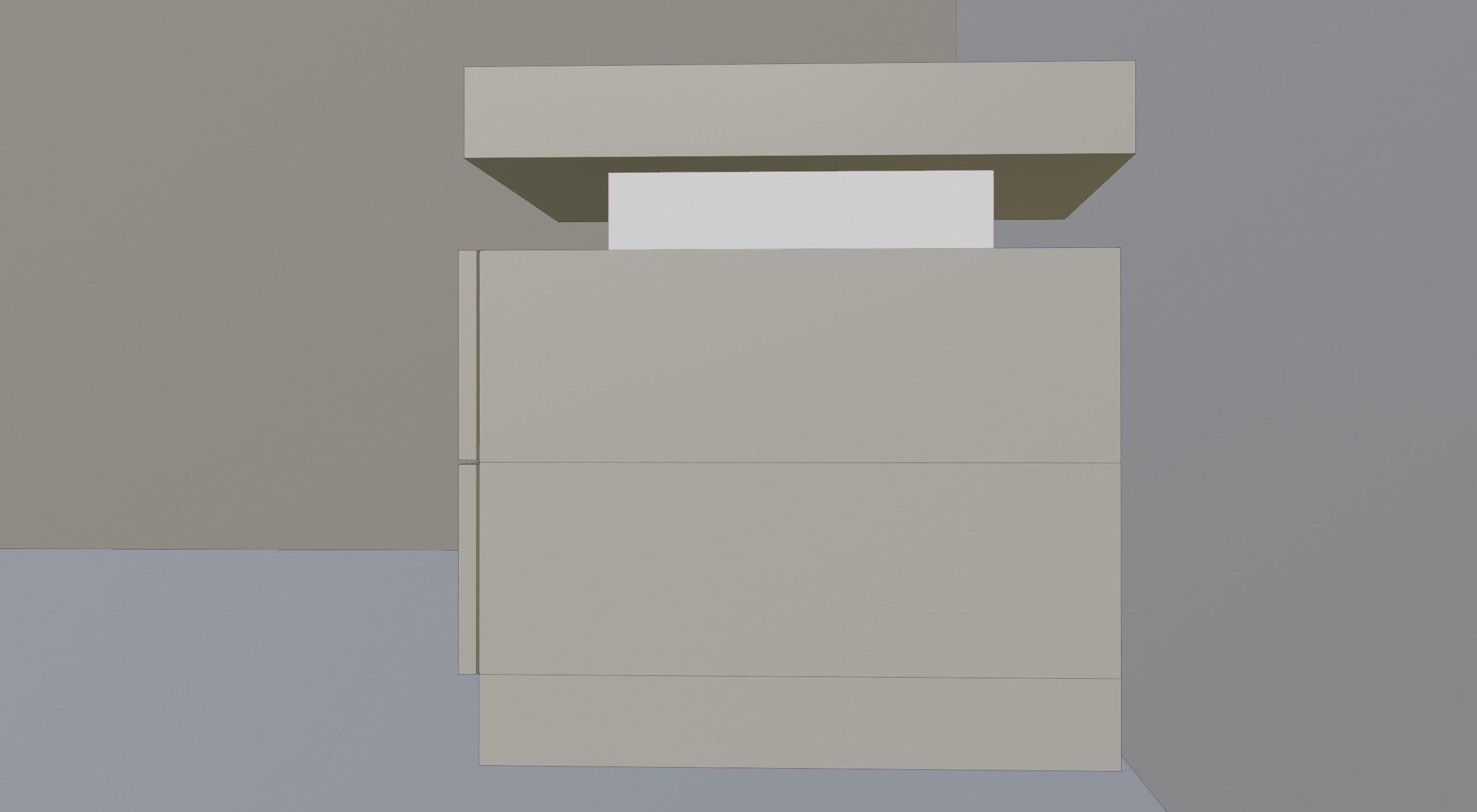 Night Table Low-poly Low-poly 3D model_7