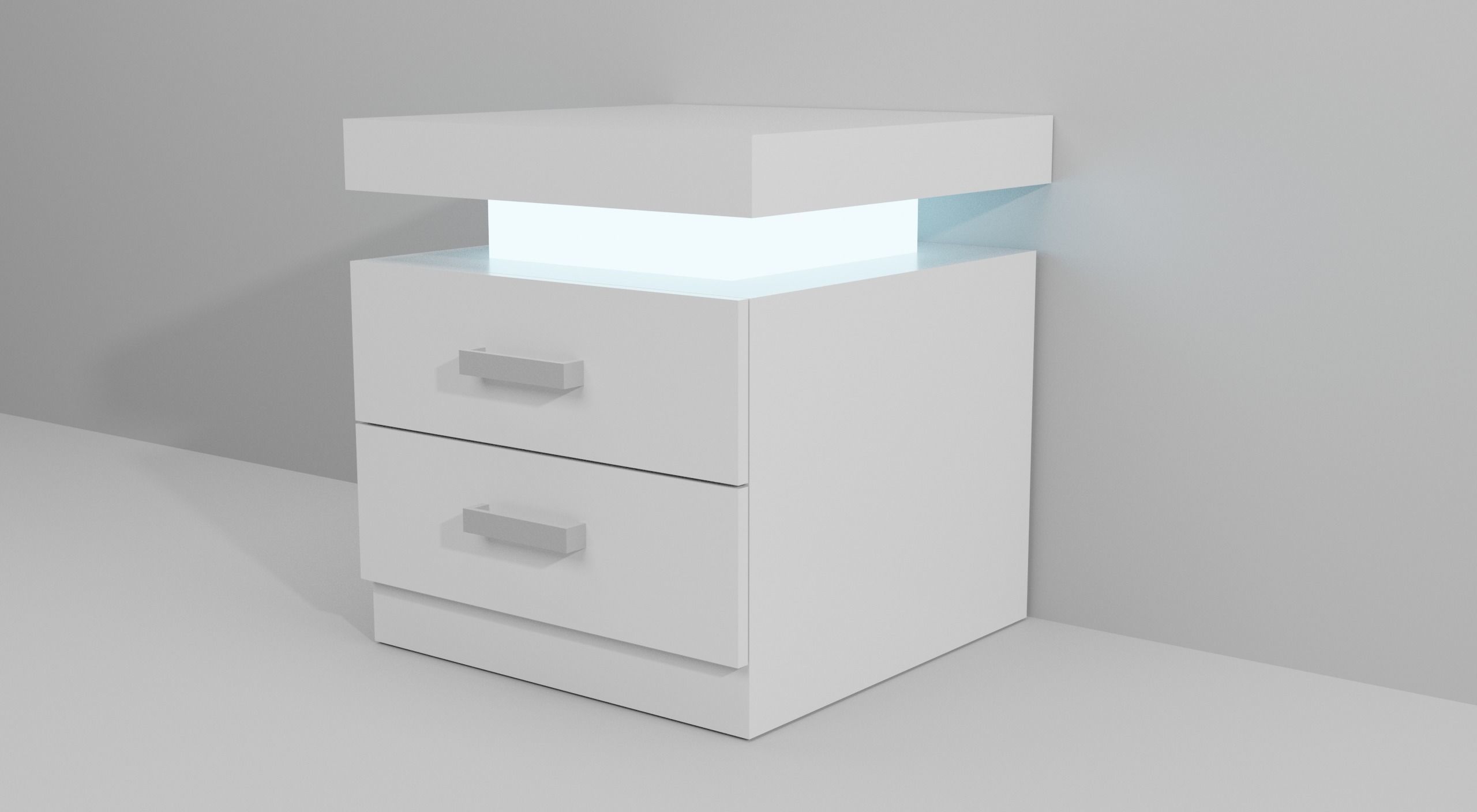 Night Table Low-poly Low-poly 3D model_1