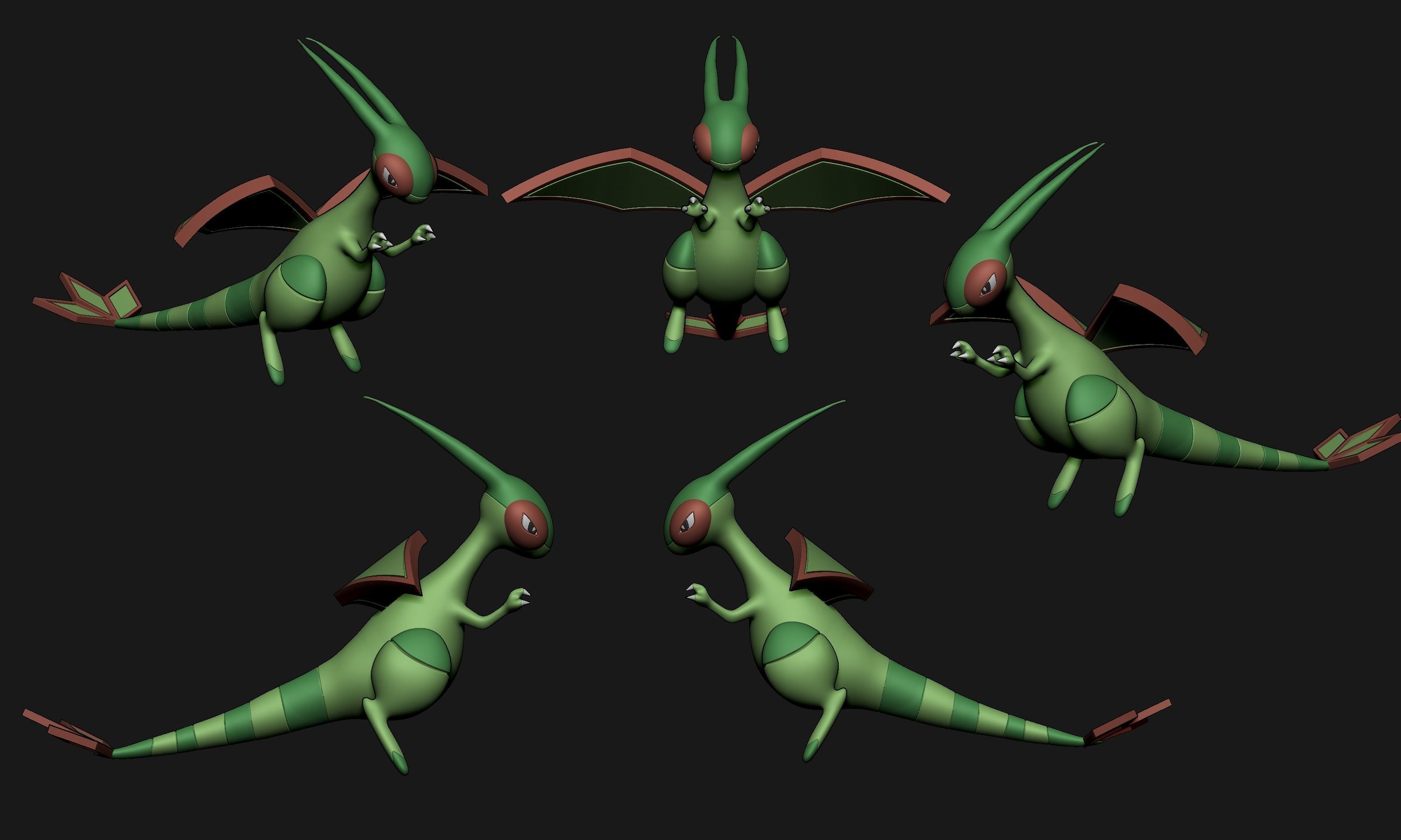 Pokemon - Flygon 3D print model_2