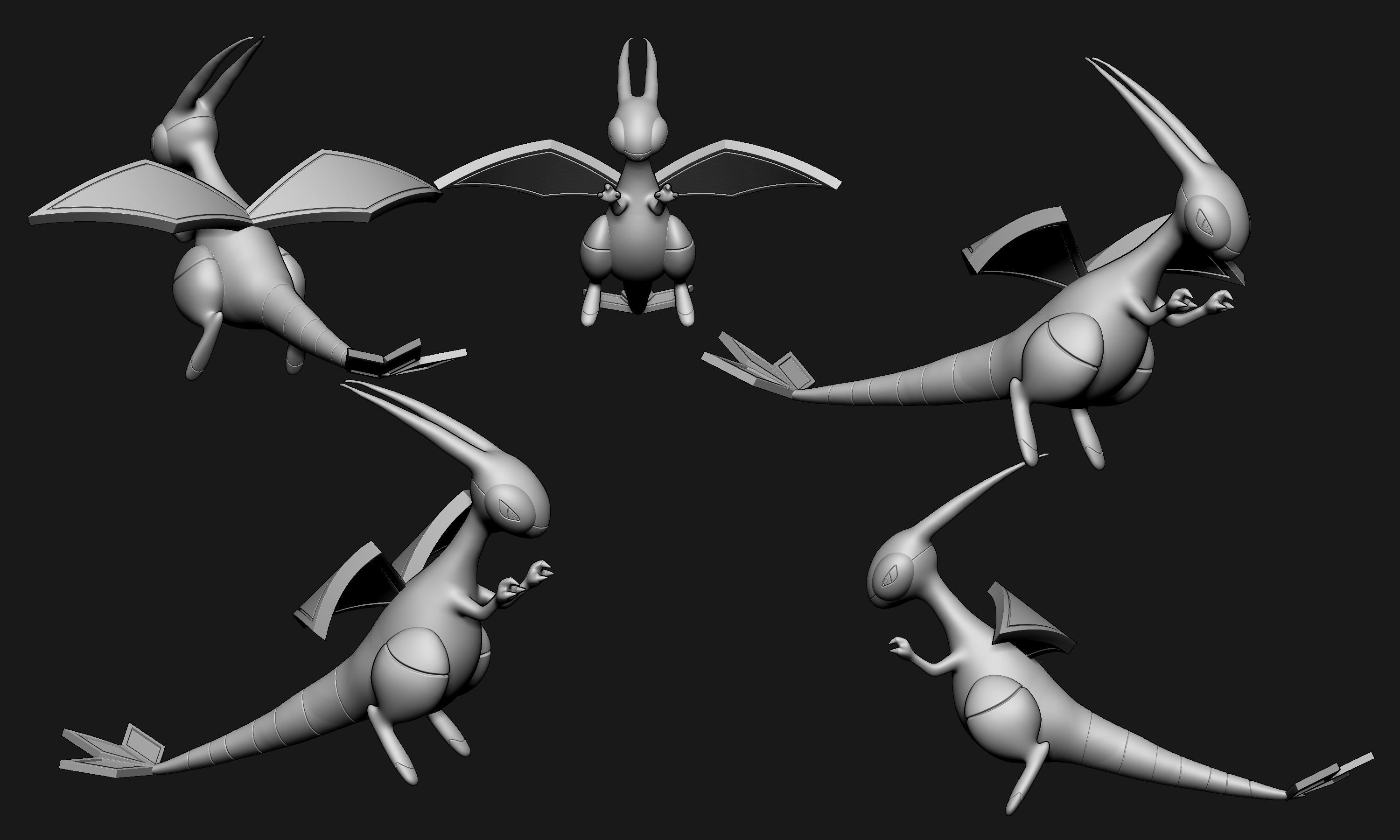Pokemon - Flygon 3D print model_1
