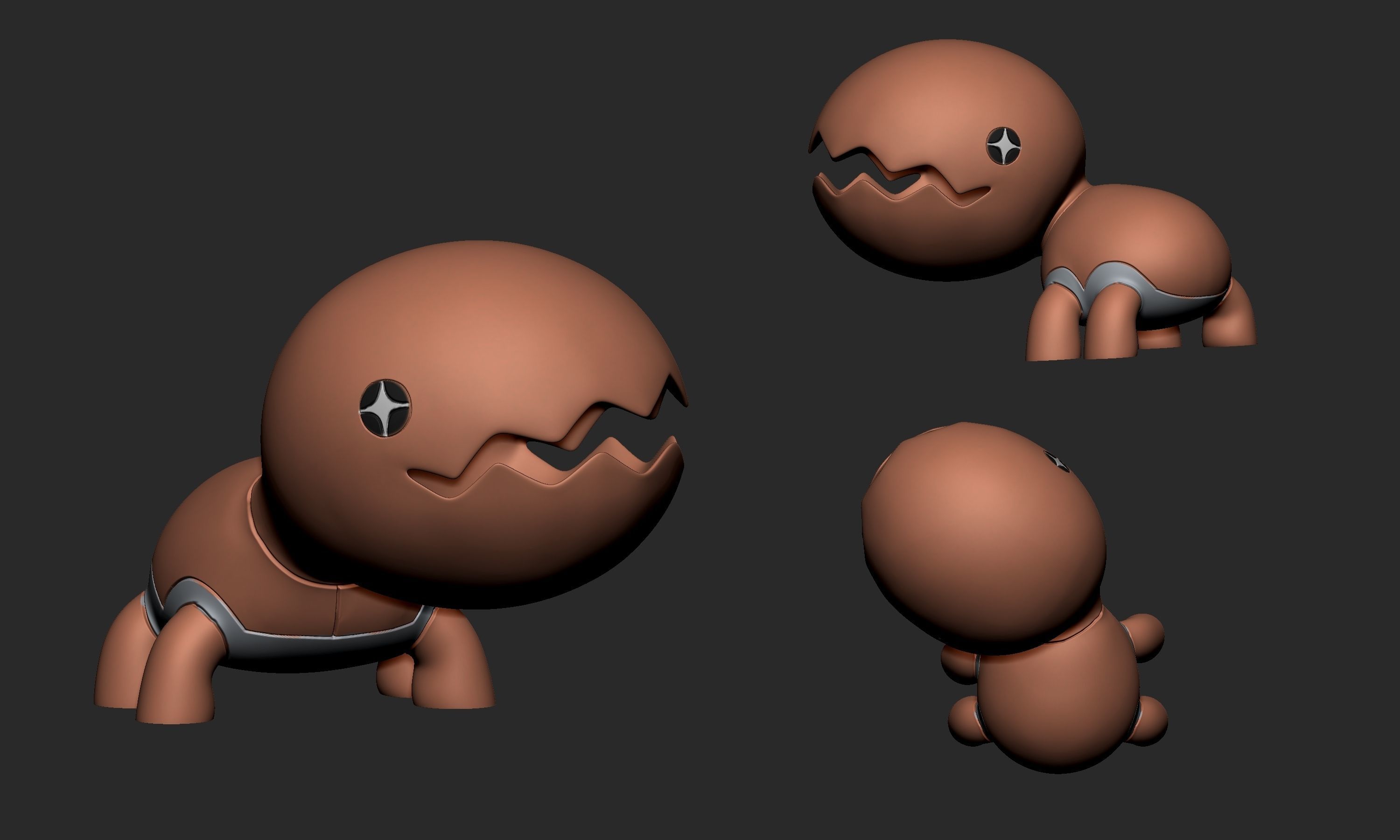 Pokemon - Trapinch Vibrava and Flygon 3D print model_4