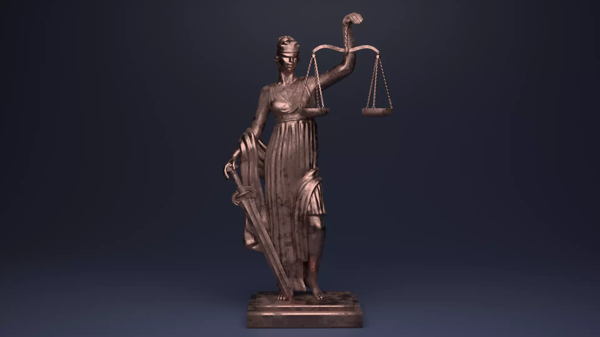 Lady Of Justice 3D model_0