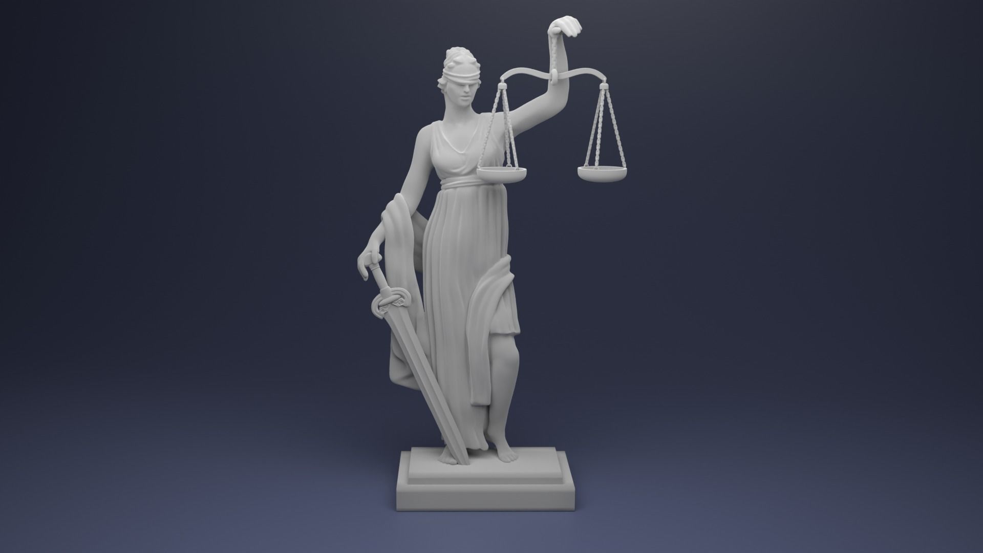 Lady Of Justice 3D model_2