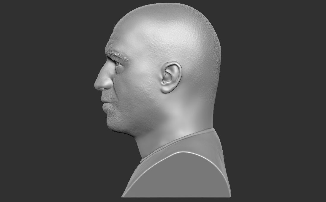 Joe Rogan bust for 3D printing 3D print model_5