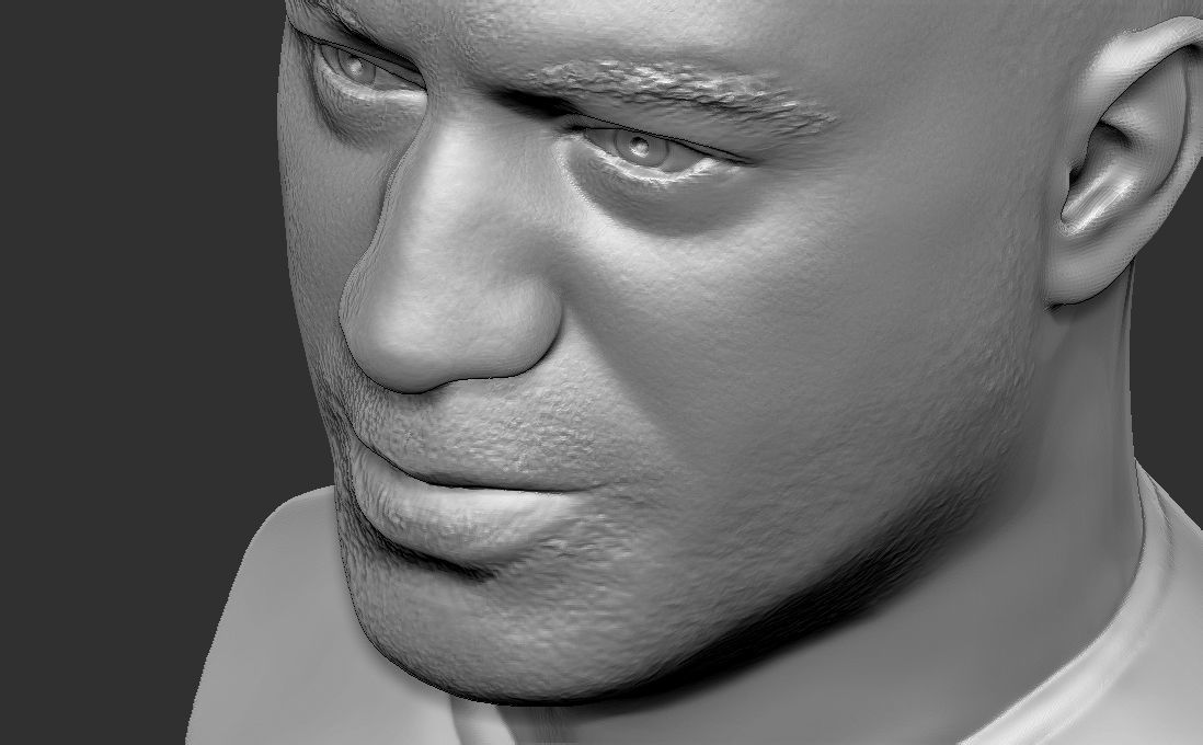 Joe Rogan bust for 3D printing 3D print model_17