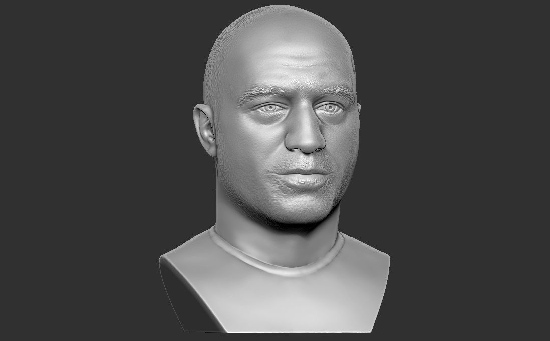 Joe Rogan bust for 3D printing 3D print model_12