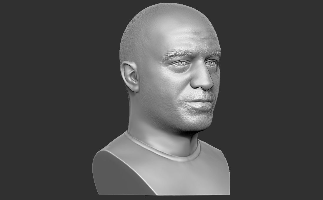 Joe Rogan bust for 3D printing 3D print model_11