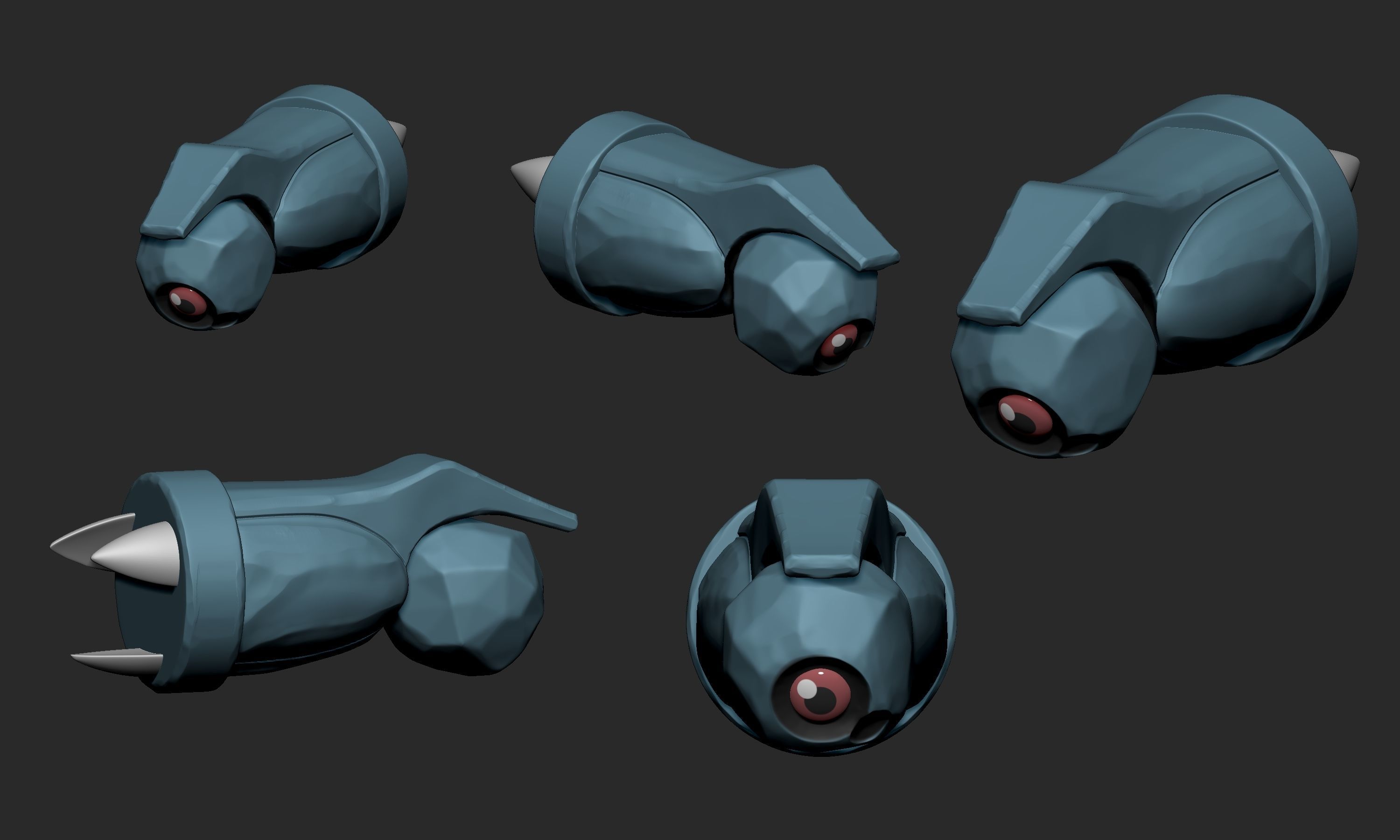 Pokemon - Beldum Metang and Metagross 3D print model_3