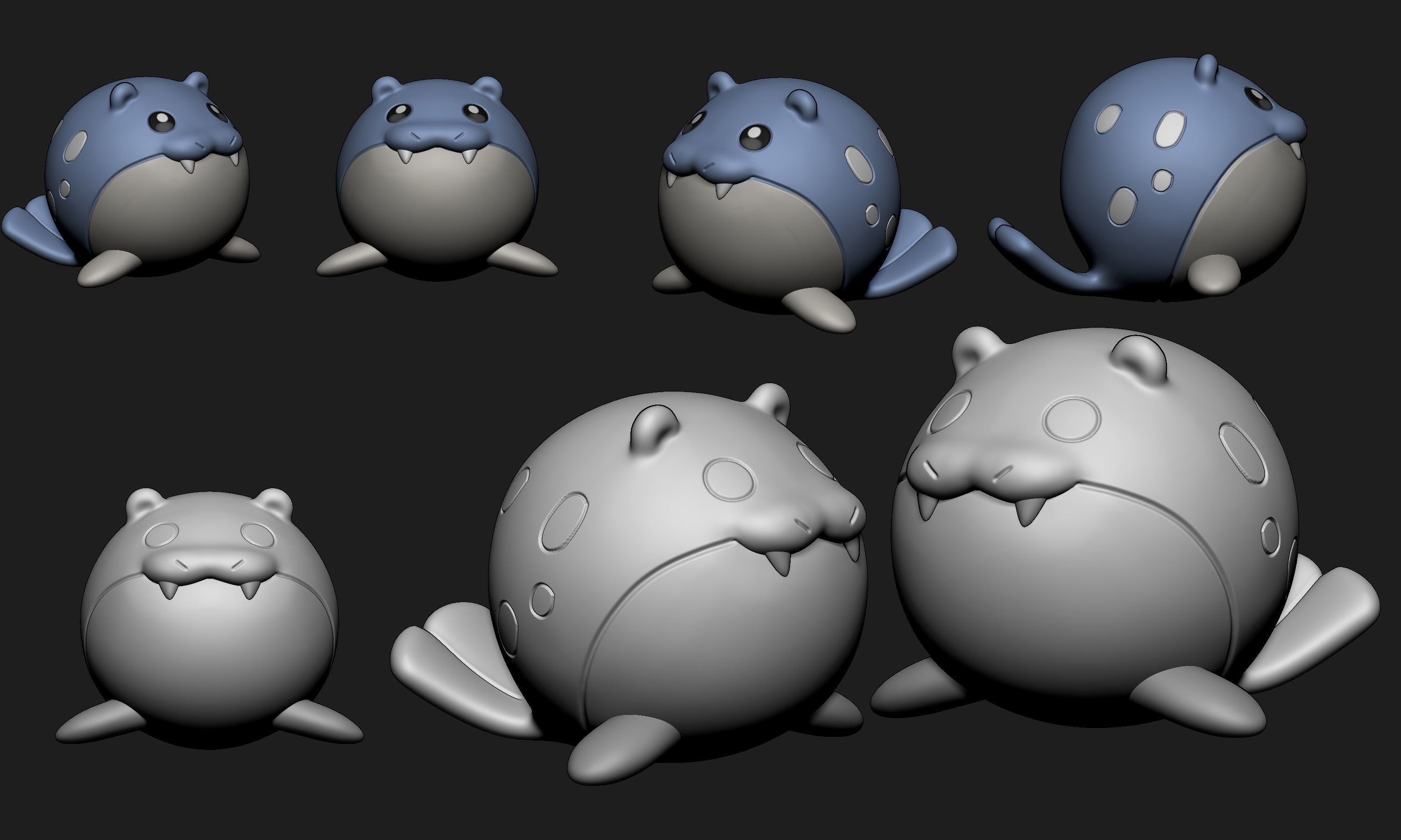 Pokemon - Spheal 3D print model_1