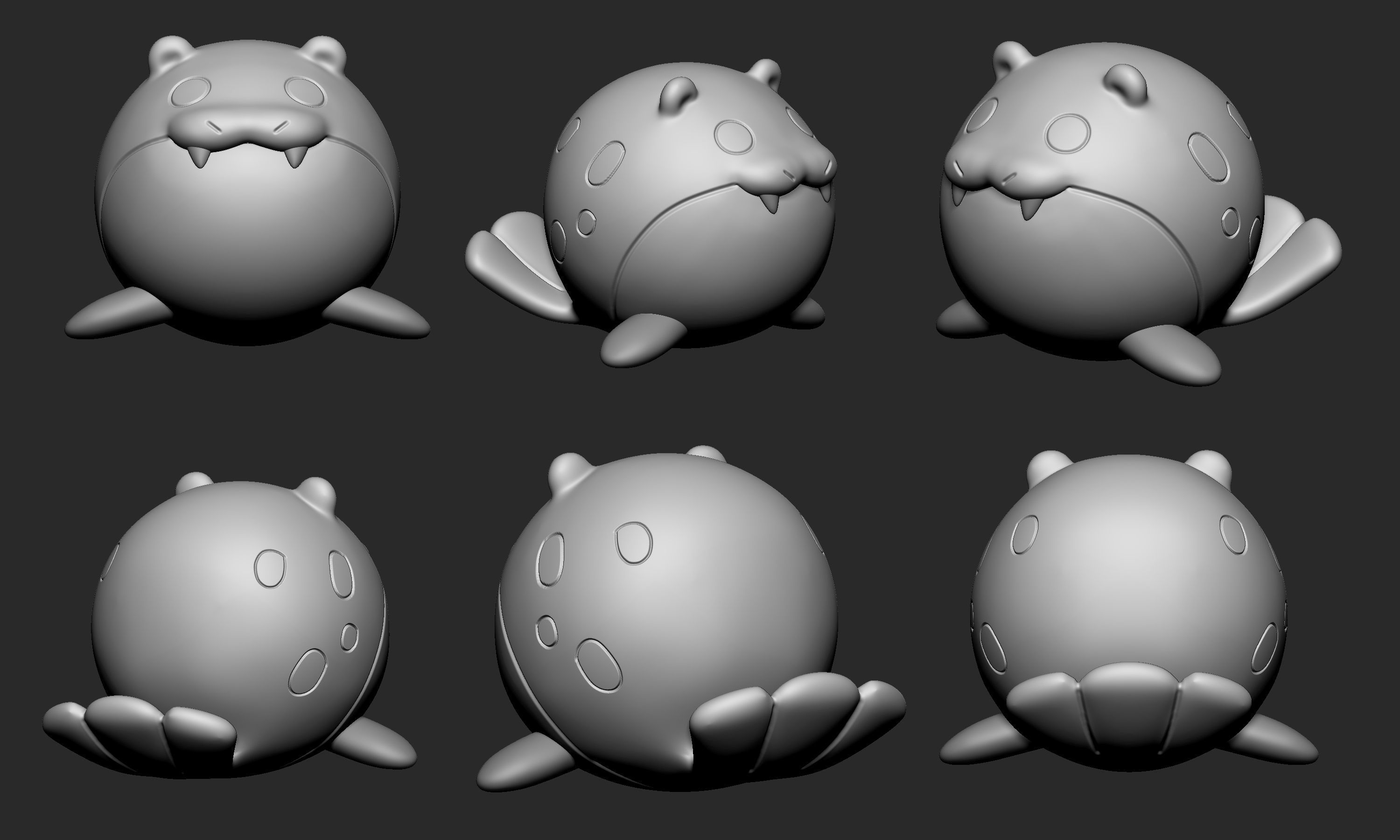 Pokemon - Spheal 3D print model_2