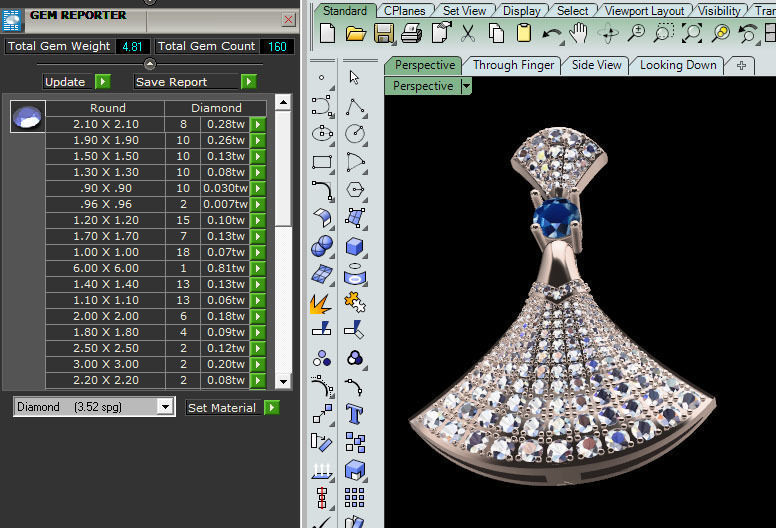 3p pendant 3D print model_1