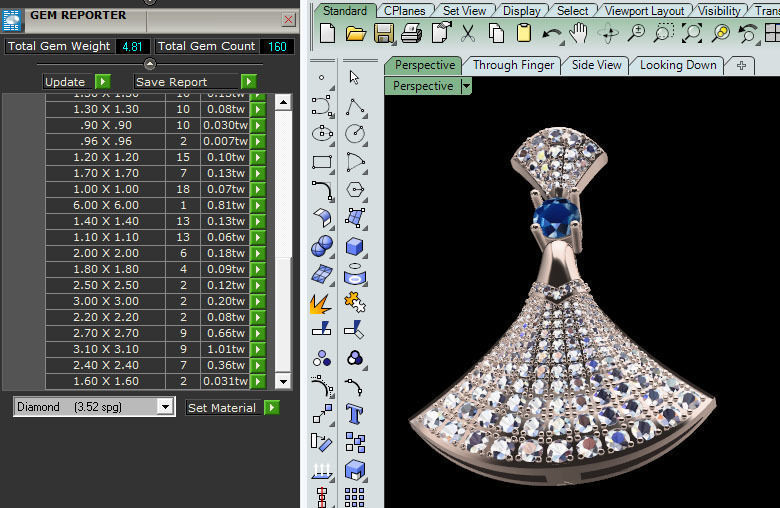 3p pendant 3D print model_2