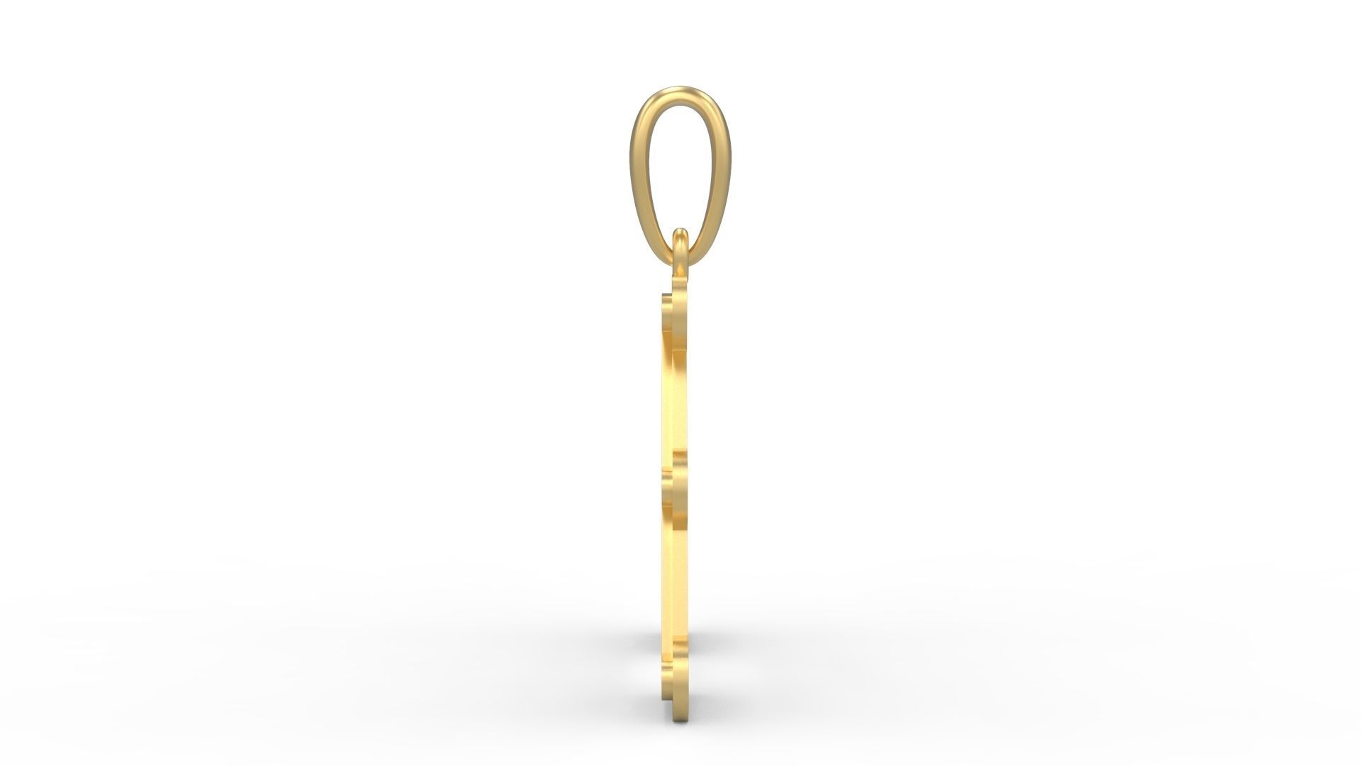 Initial Letters Pendant BatterUp A 3D print model_2