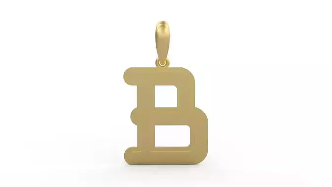 Initial Letters Pendant BatterUp B