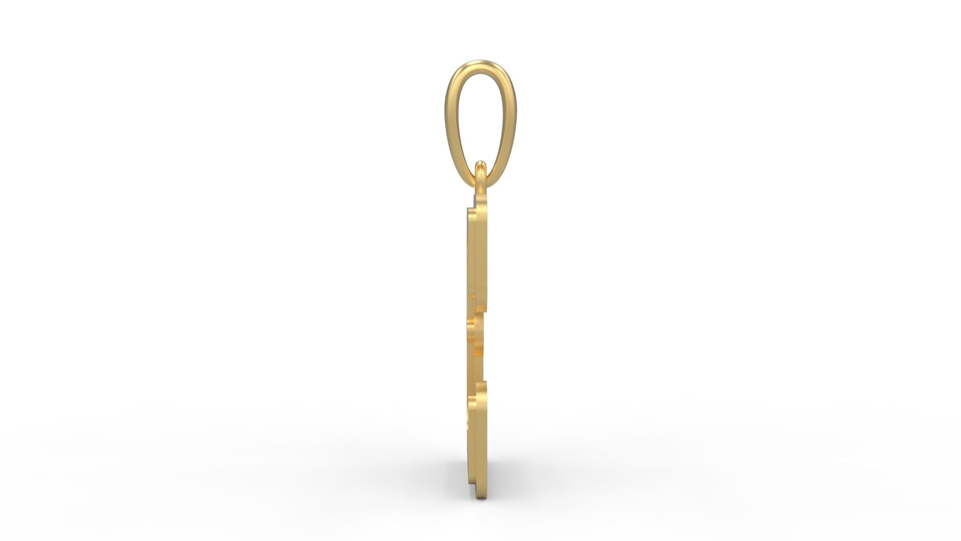 Initial Letters Pendant BatterUp C 3D print model_2