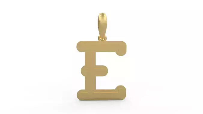 Initial Letters Pendant BatterUp E