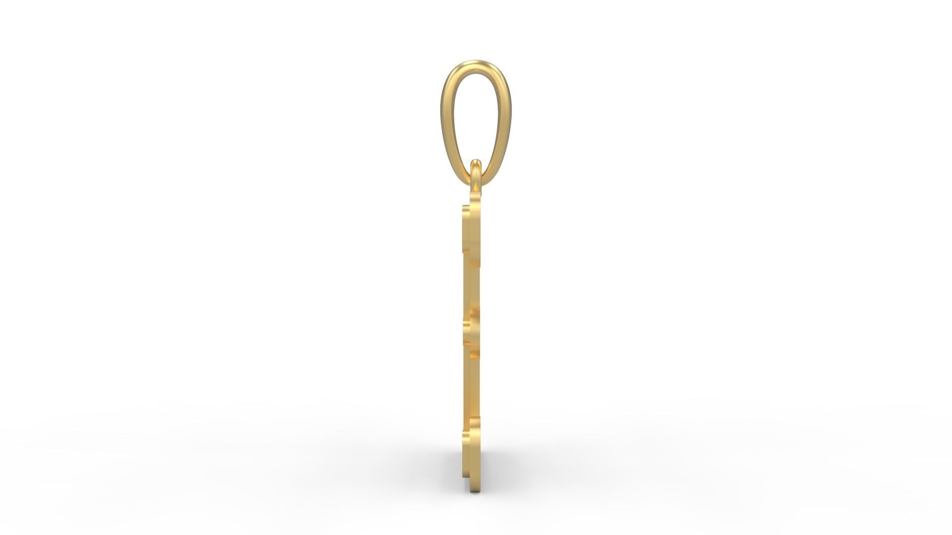 Initial Letters Pendant BatterUp E 3D print model_2