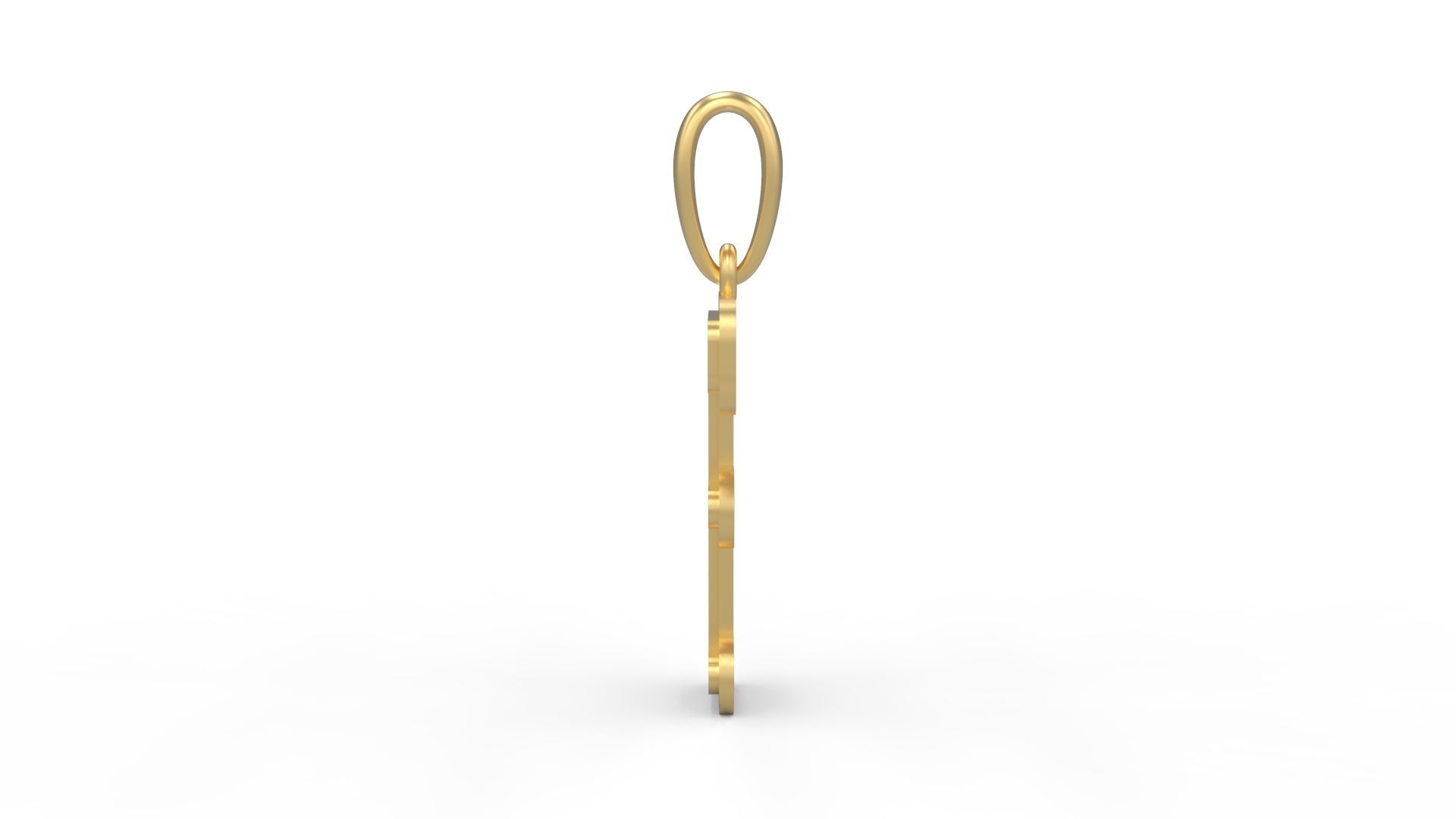 Initial Letters Pendant BatterUp F 3D print model_2