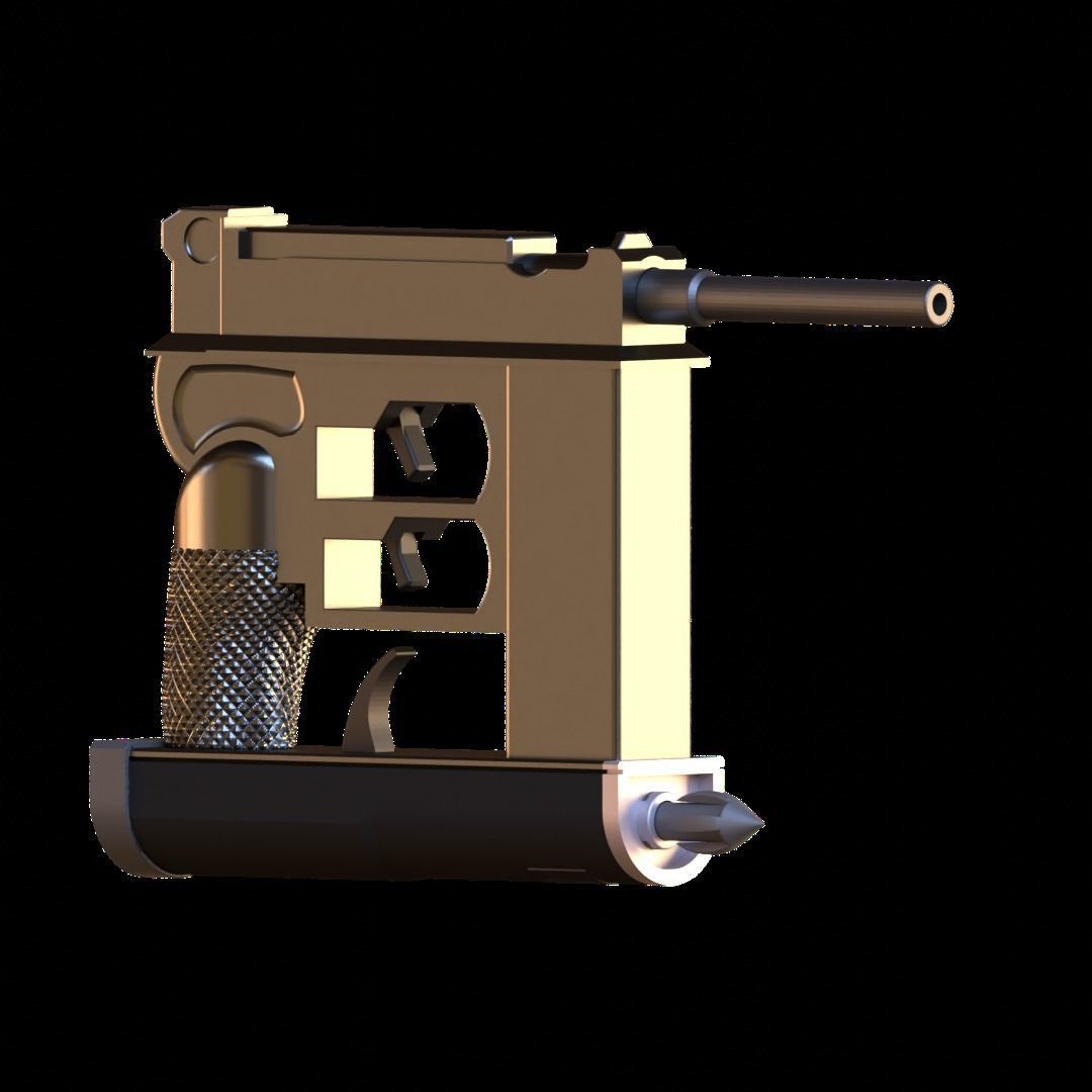 Attack on Titan ODM Grapple launcher 3D print model_9