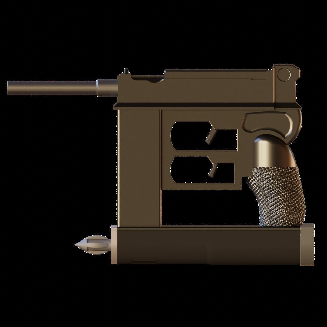 Attack on Titan ODM Grapple launcher 3D print model_3