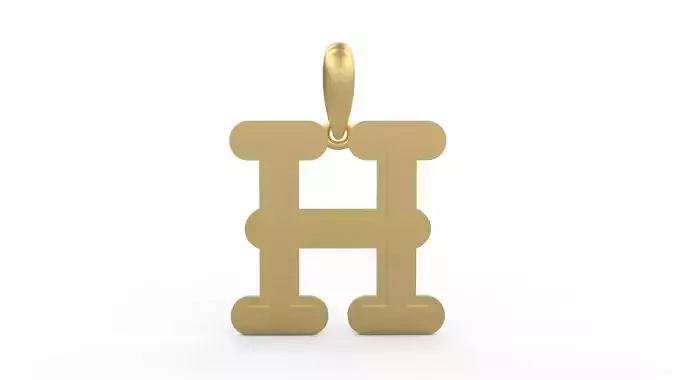 Initial Letters Pendant BatterUp H