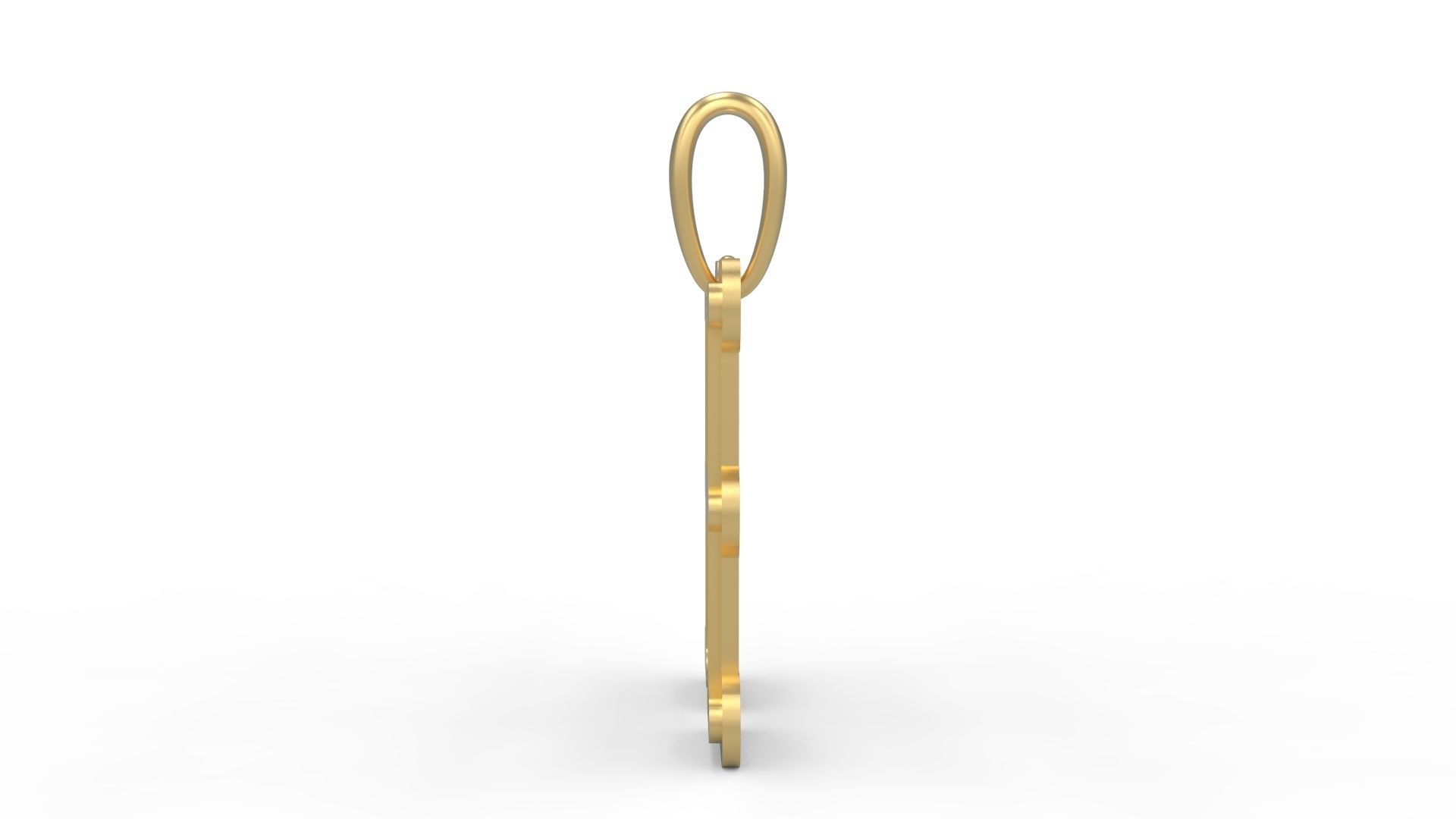 Initial Letters Pendant BatterUp H 3D print model_2