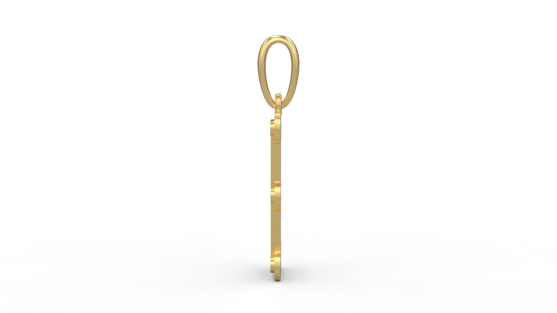 Initial Letters Pendant BatterUp I 3D print model_2