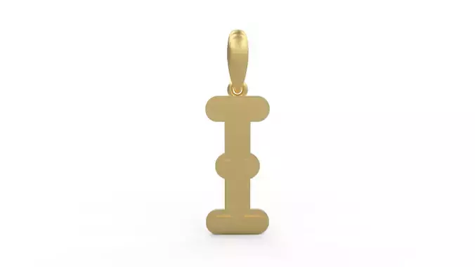 Initial Letters Pendant BatterUp I