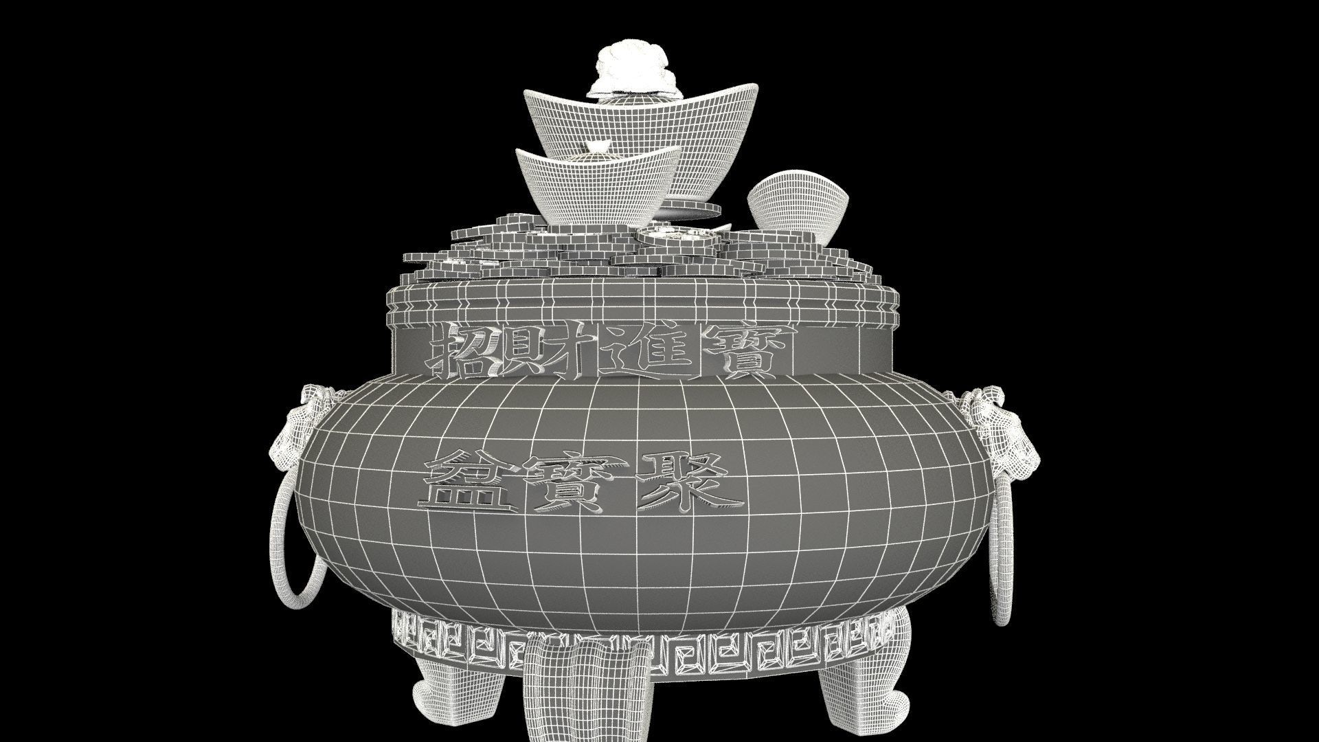Chinese treasure bowel  3D model_6