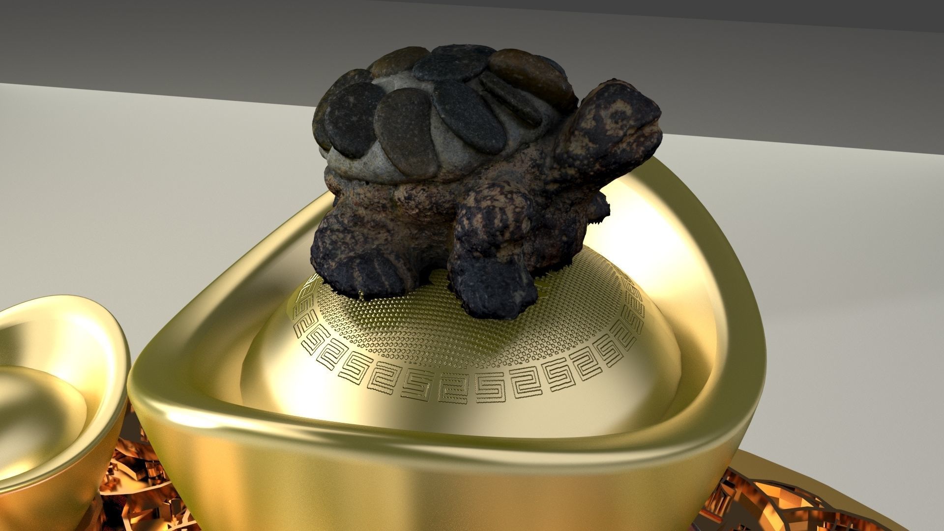Chinese treasure bowel  3D model_1
