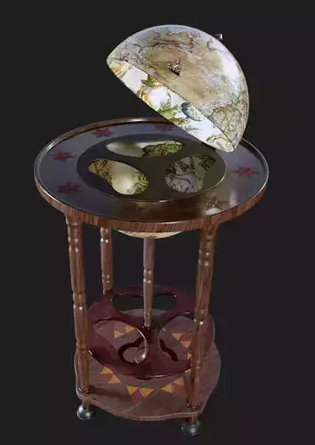 globe bar 3D model