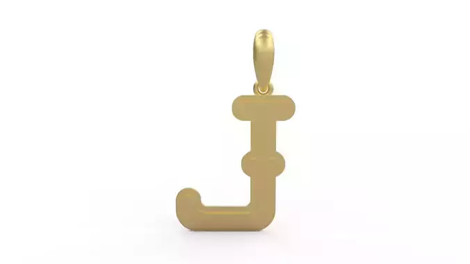 Initial Letters Pendant BatterUp J