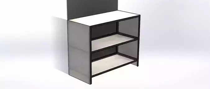 Bracket Bench 1pol - Bancada de Cantoneira 1pol 3D model