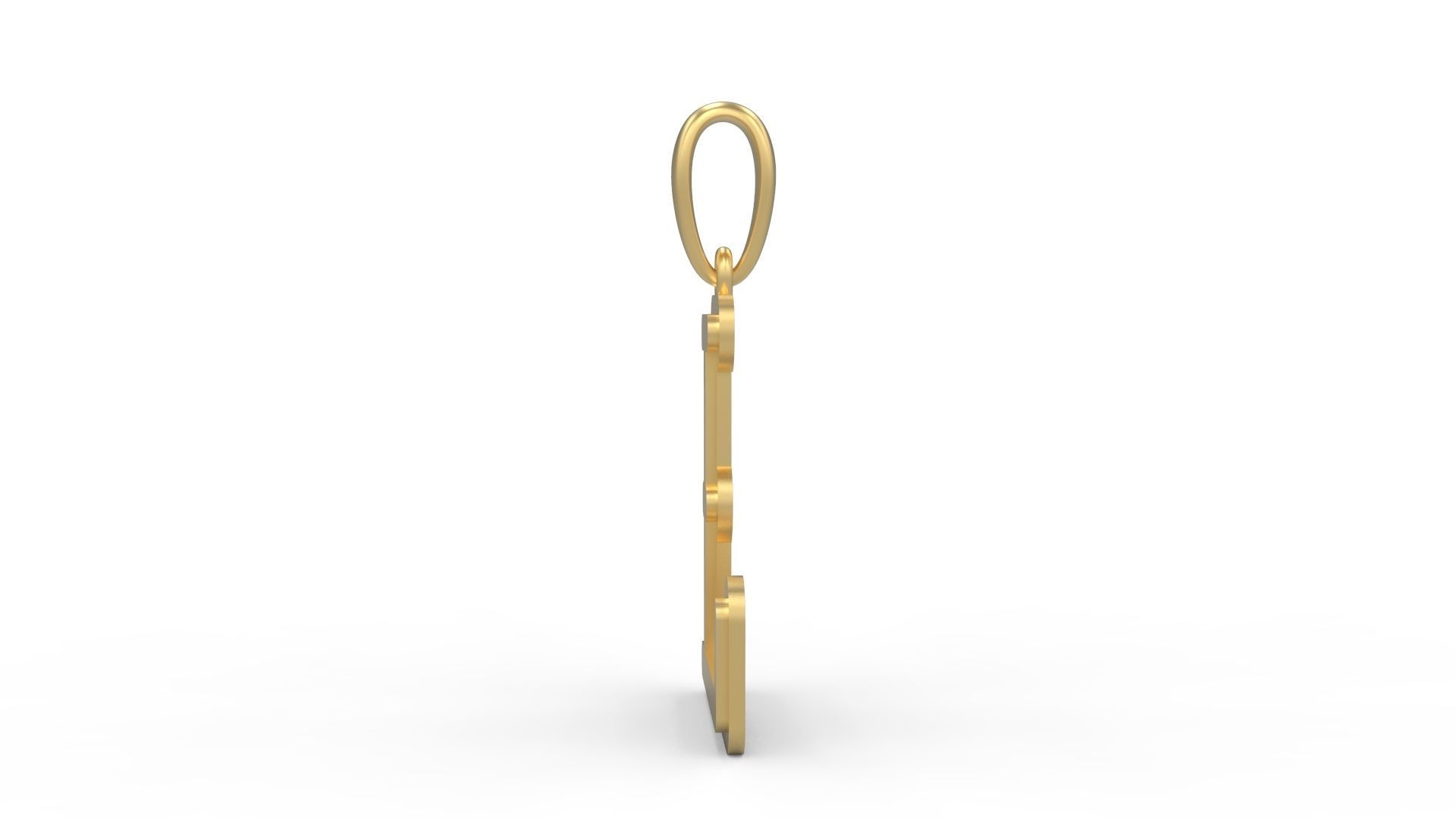 Initial Letters Pendant BatterUp L 3D print model_2